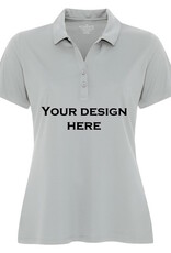 Personalized Light Grey Women's Polo Shirt - M