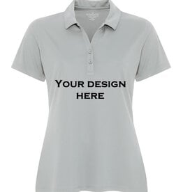 Personalized Light Grey Women's Polo Shirt - M