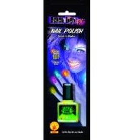 BLACK LIGHT GREEN NAIL POLISH -UV