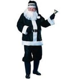 "Bah Humbug" Black Santa Suit - O/S