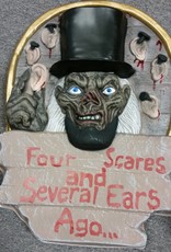 FOUR SCARES HALLOWEEN SIGN