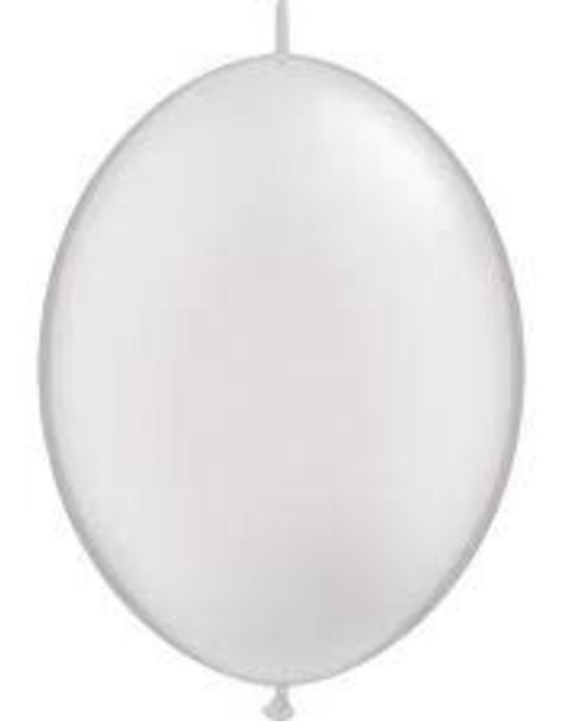 Qualatex 12" QUICK LINK PEARL SILVER 50CT