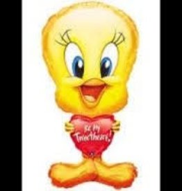 31" Tweety Bird Valentine Heart (FLAT)