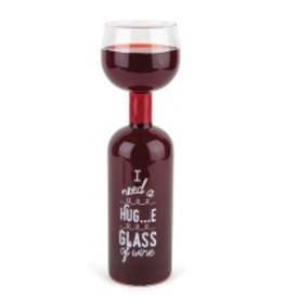 The "HugE" Wine Bottle Glass