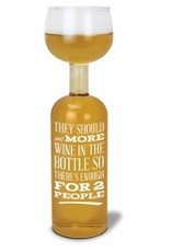 Wine Bottle Glass - Enough For 2