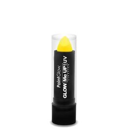 Neon UV Lipstick Yellow Glitter