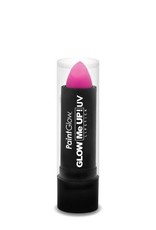 Neon UV Lipstick Champagne Pink Glitter