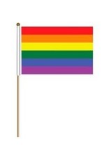 Small Rainbow Pride Flag Wooden Dowel