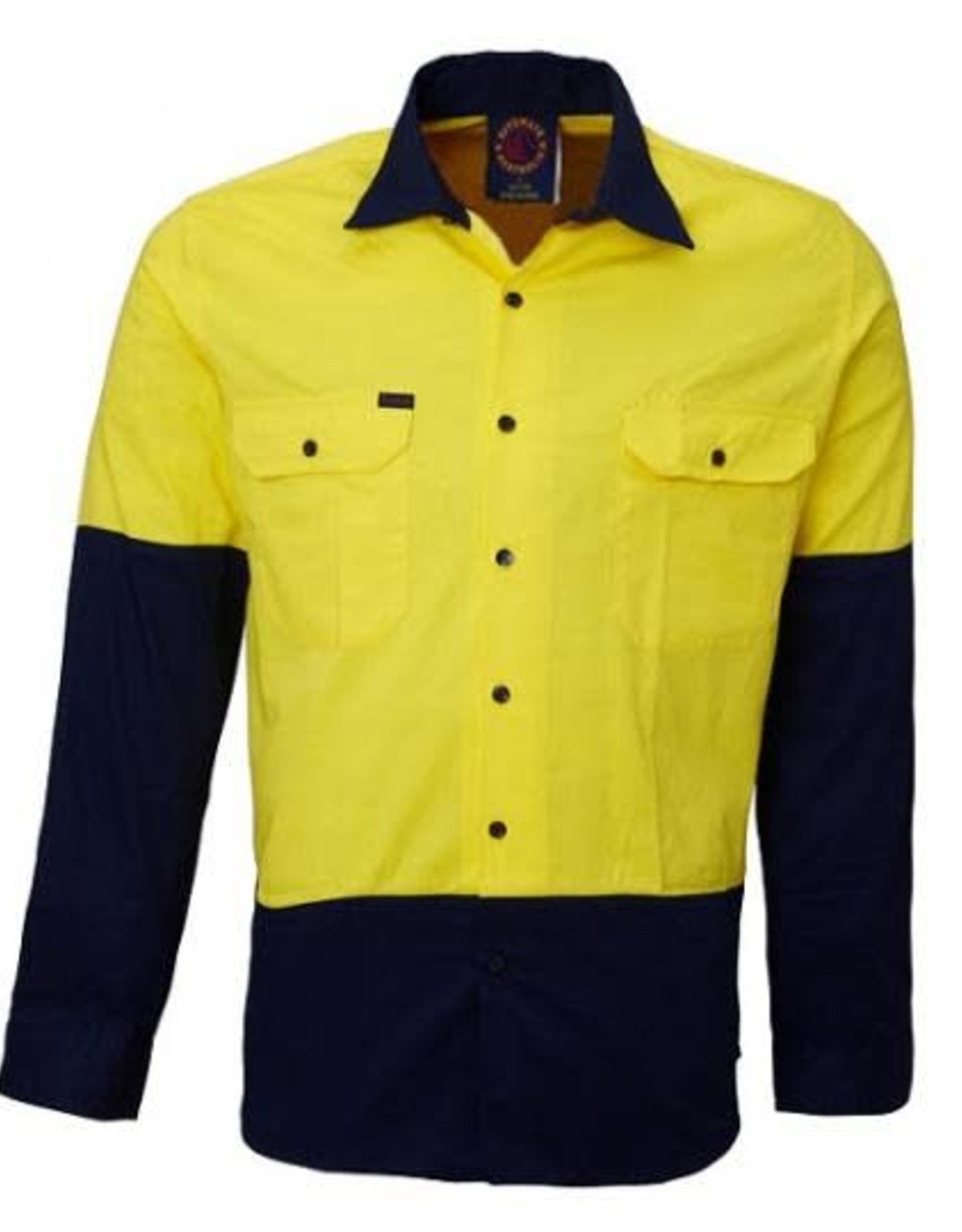 Ritemate Ritemate RM107V2 2 Tone Light Weight Vented Hi Vis LS Shirt