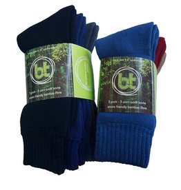 Bamboo Textiles BT Bamboo 3 Yarn Work Socks 3 Pack