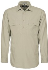 Ritemate Pilbara RM200CF Men's Closed Front Long Sleeve Work Shirt