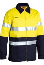 Bisley Bisley BK6710T 2 Tone Hi Vis Drill Jacket 3M Reflective Tape