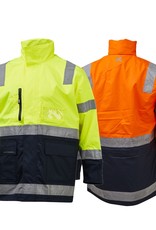 XAX XAX Stormshell 3/4 Length Waterproof Taped Hi Vis Jacket