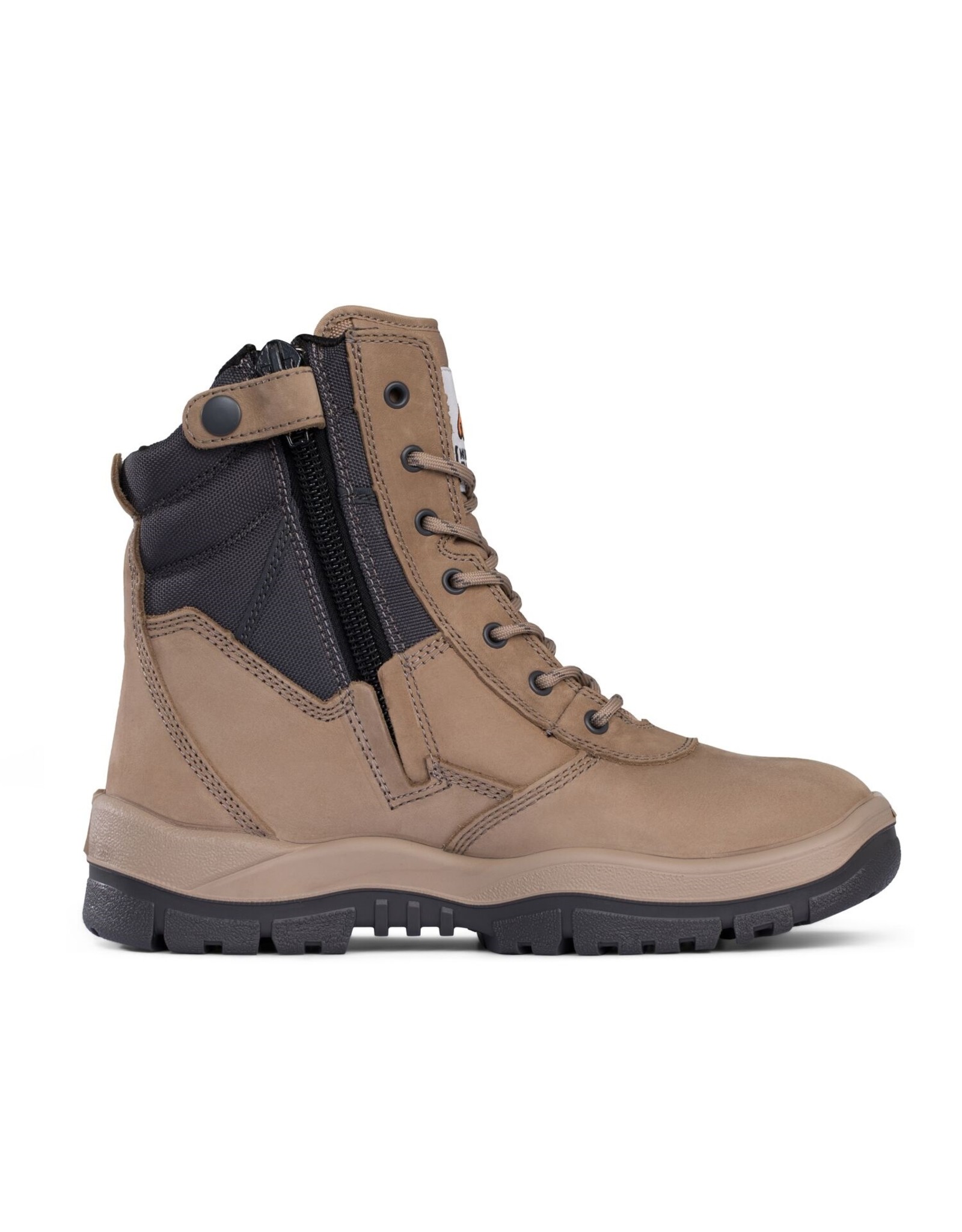 Mongrel Mongrel 'P' Series High Leg Zip Sided Stone Steel Cap Boot