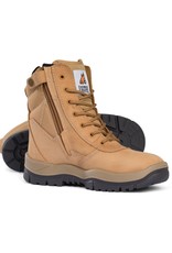 Mongrel Mongrel 'P' Series High Leg Zip Sided Wheat Steel Cap Boot