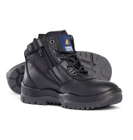 Mongrel Mongrel 261020 'P' Series Zip Sided Black Steel Cap Boot