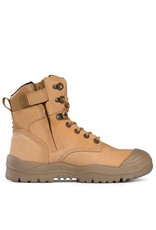 Mongrel Mongrel 561050 'R' Series Wheat High Ankle Zip Sider Safety Boot With Scuff Cap