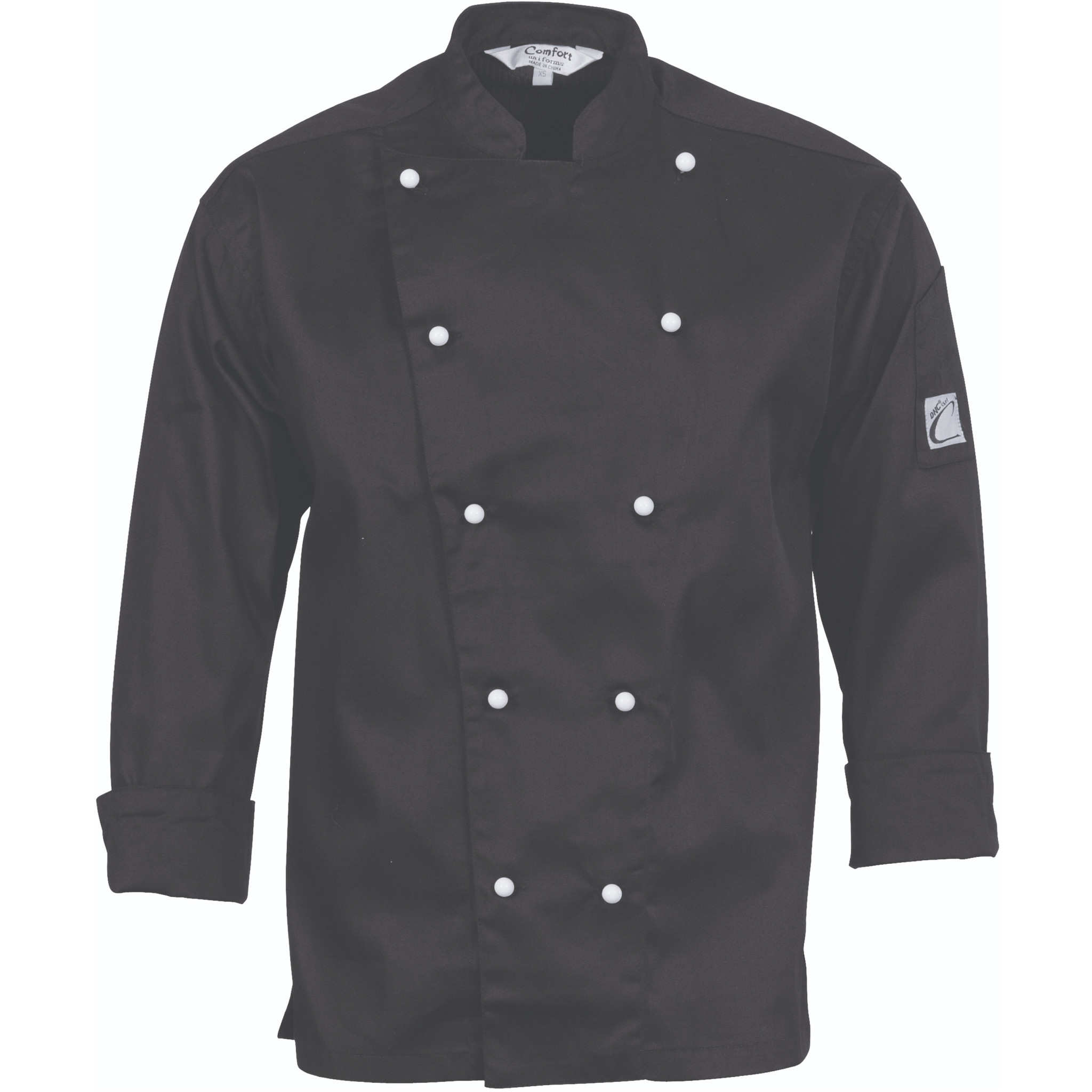 DNC Traditional Long Sleeve Chefs Jacket Ipswich Work 'N' Safety