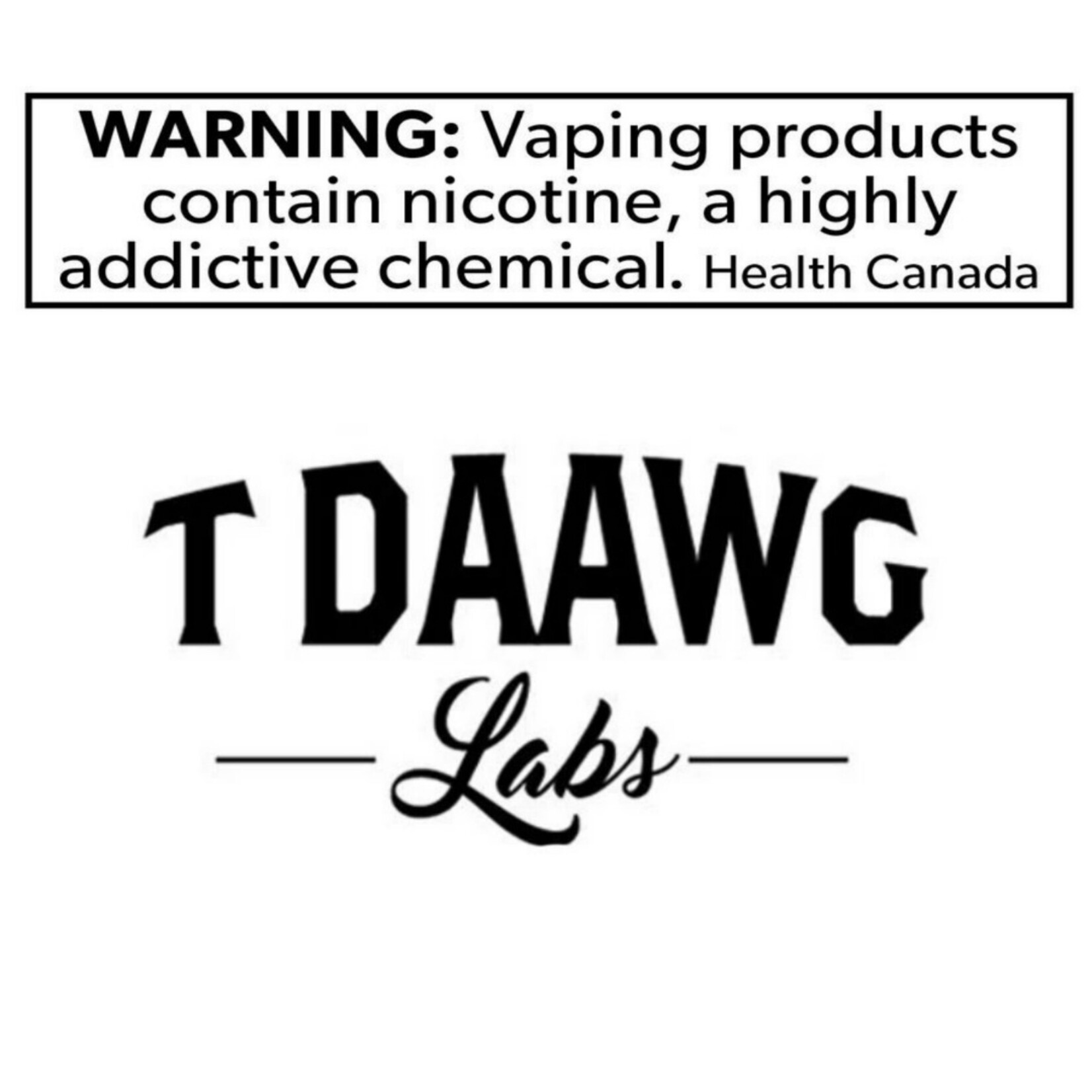 T Daawg Labs T Daawg 100mL Freebase
