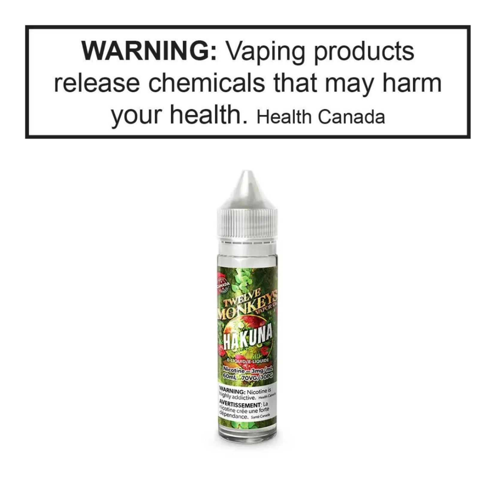 Twelve Monkeys Twelve Monkeys 60mL Freebase