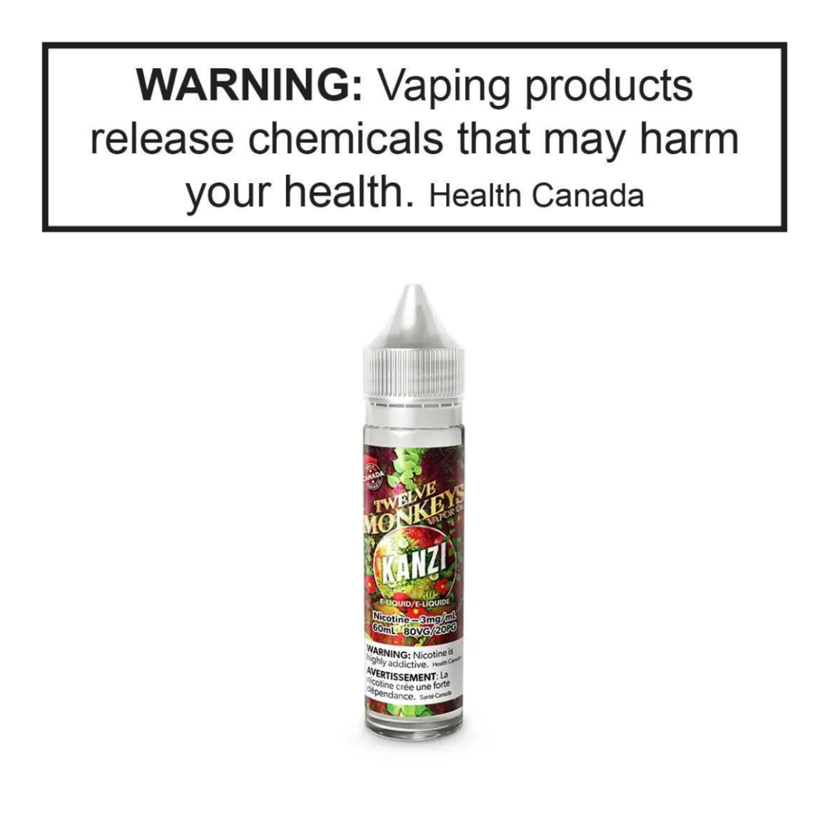 Twelve Monkeys Twelve Monkeys 60mL Freebase
