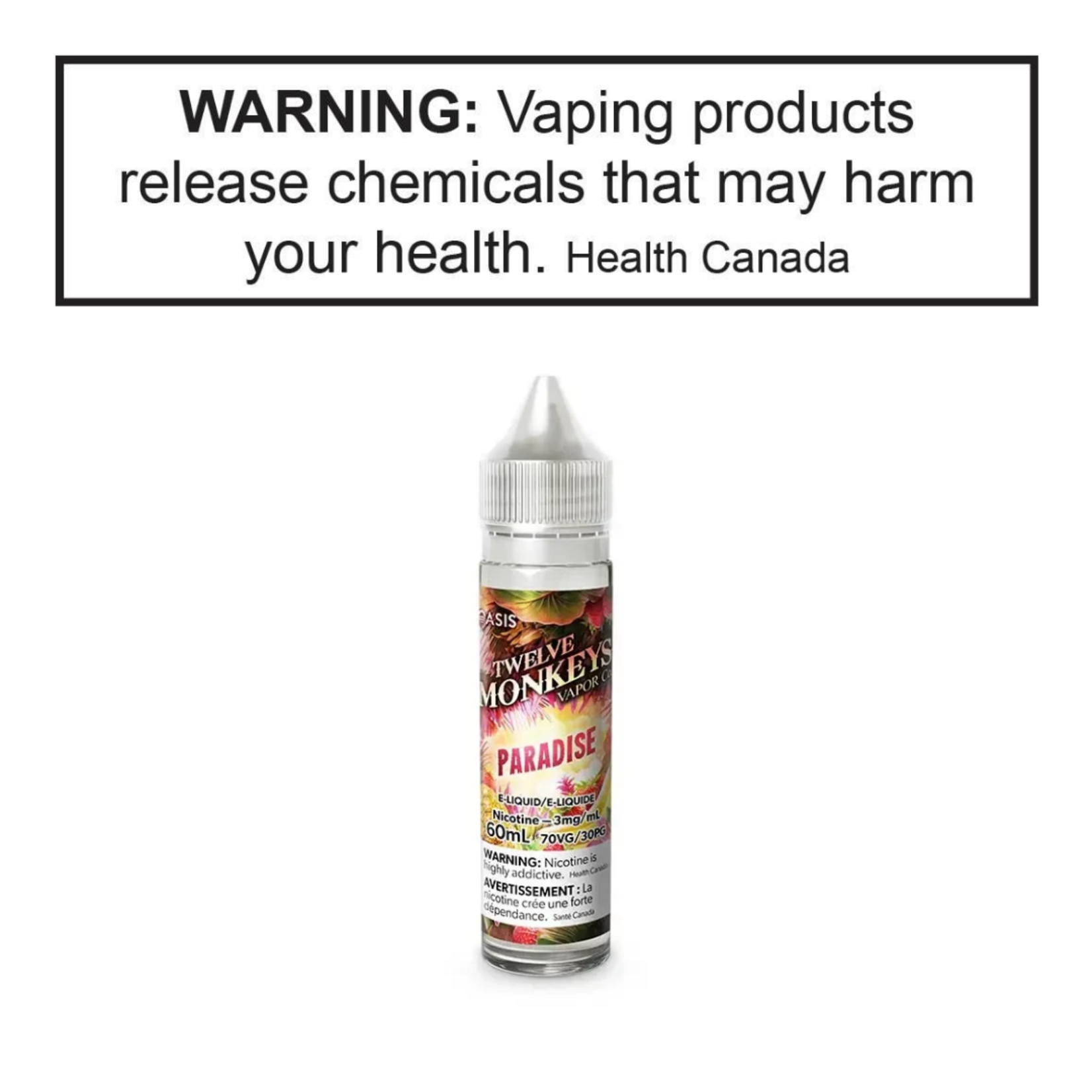 Twelve Monkeys Twelve Monkeys 60mL Freebase