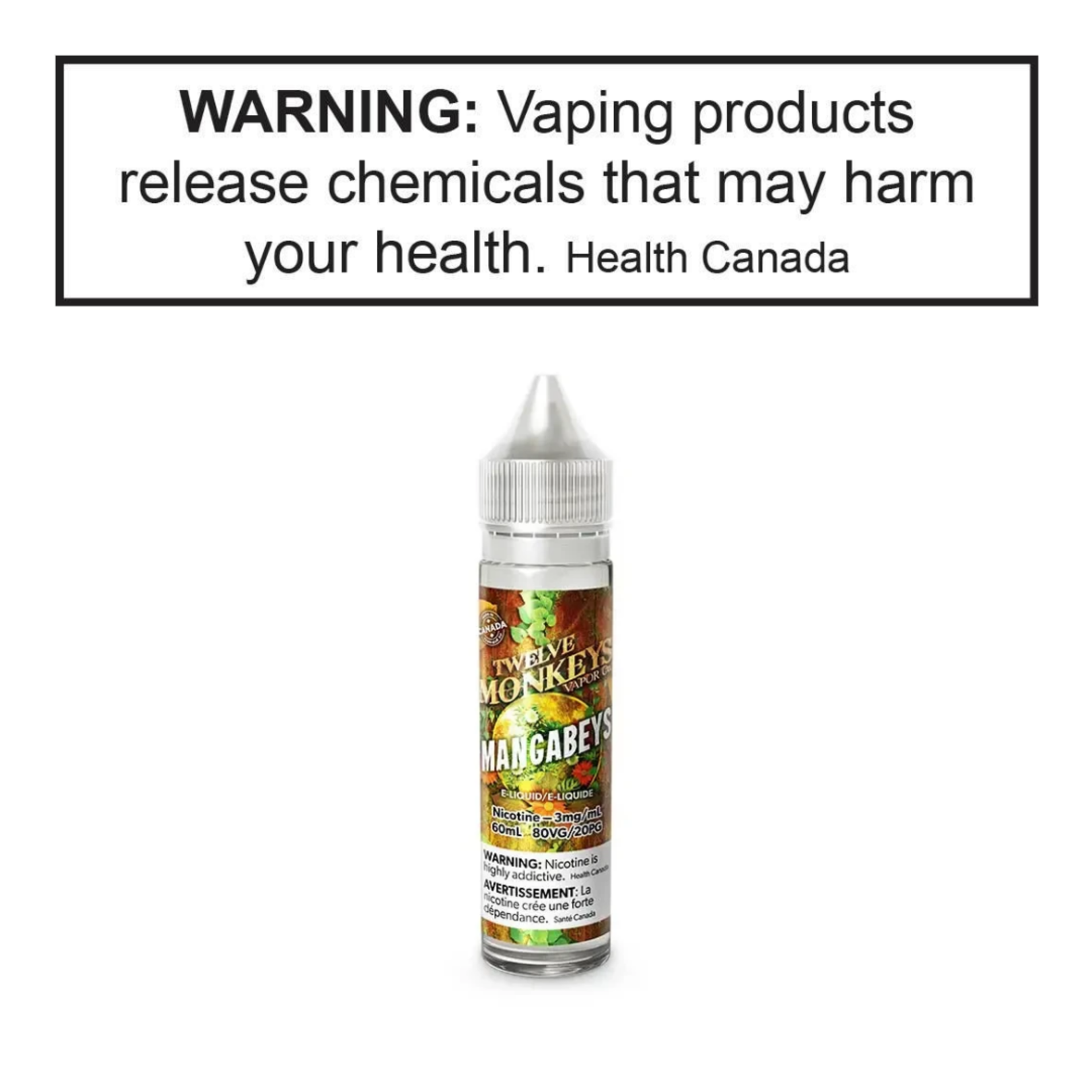 Twelve Monkeys Twelve Monkeys 60mL Freebase