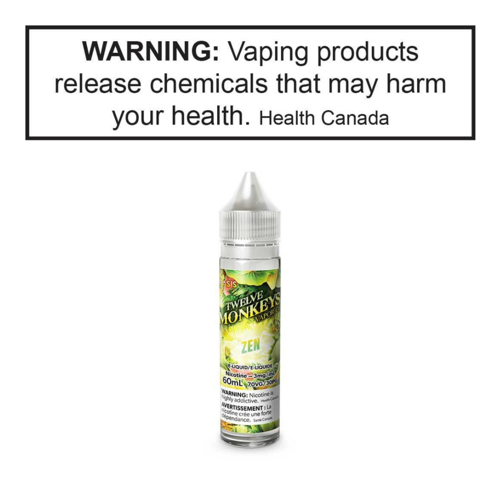 Twelve Monkeys Twelve Monkeys 60mL Freebase