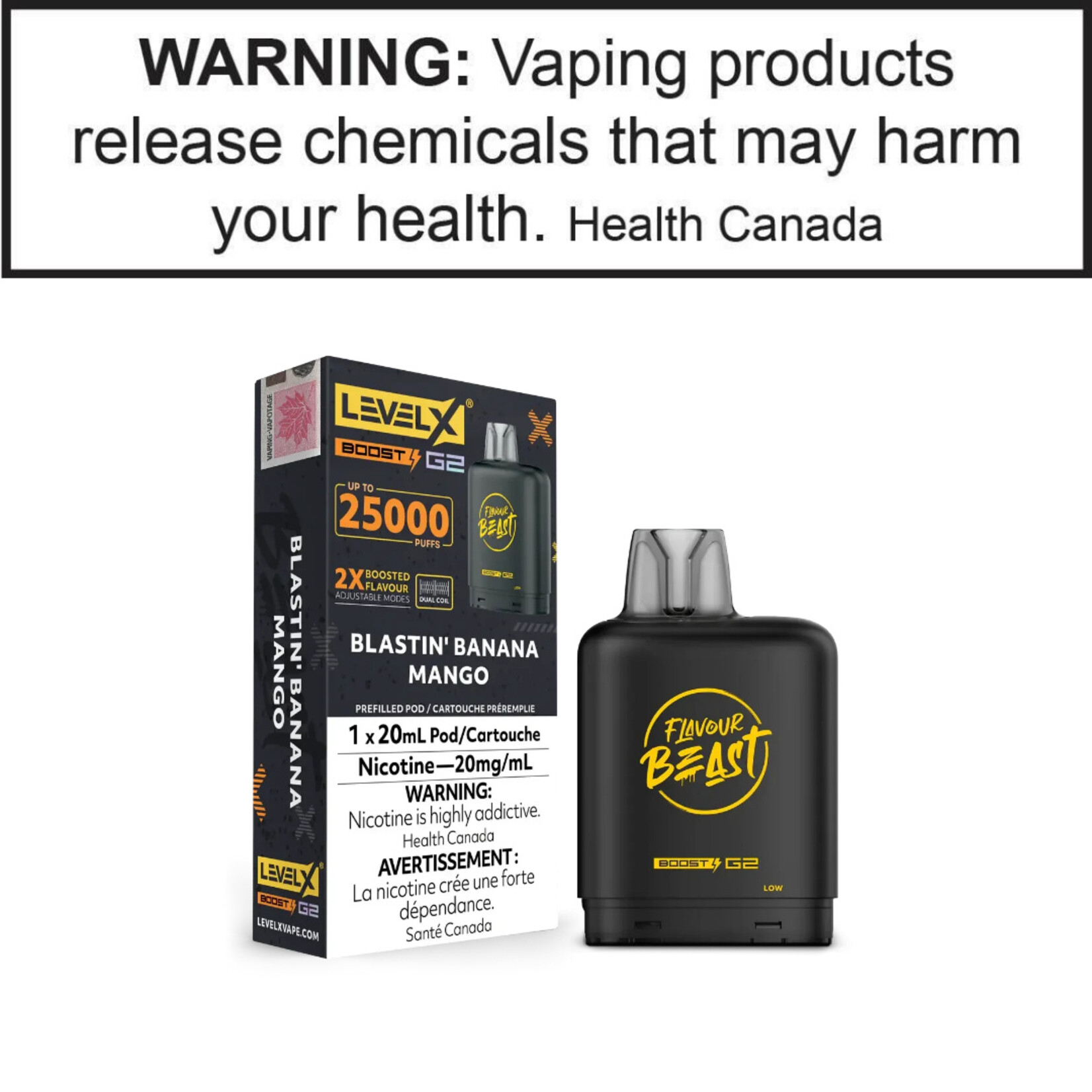 Level-X Flavour Beast Level X Boost Pods 20mg