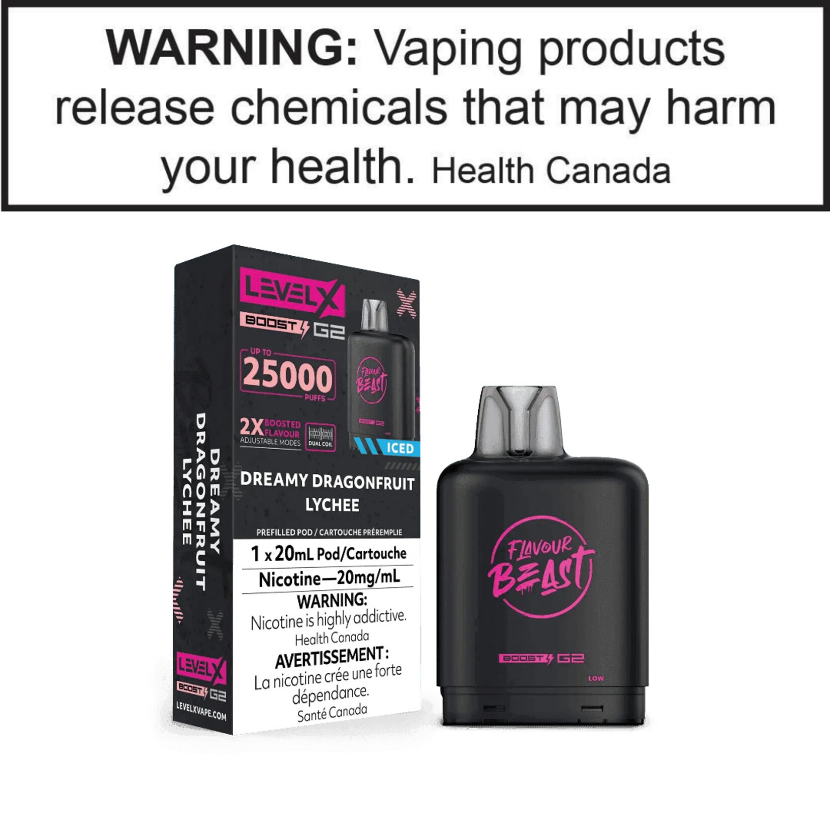 Level-X Flavour Beast Level X Boost Pods 20mg