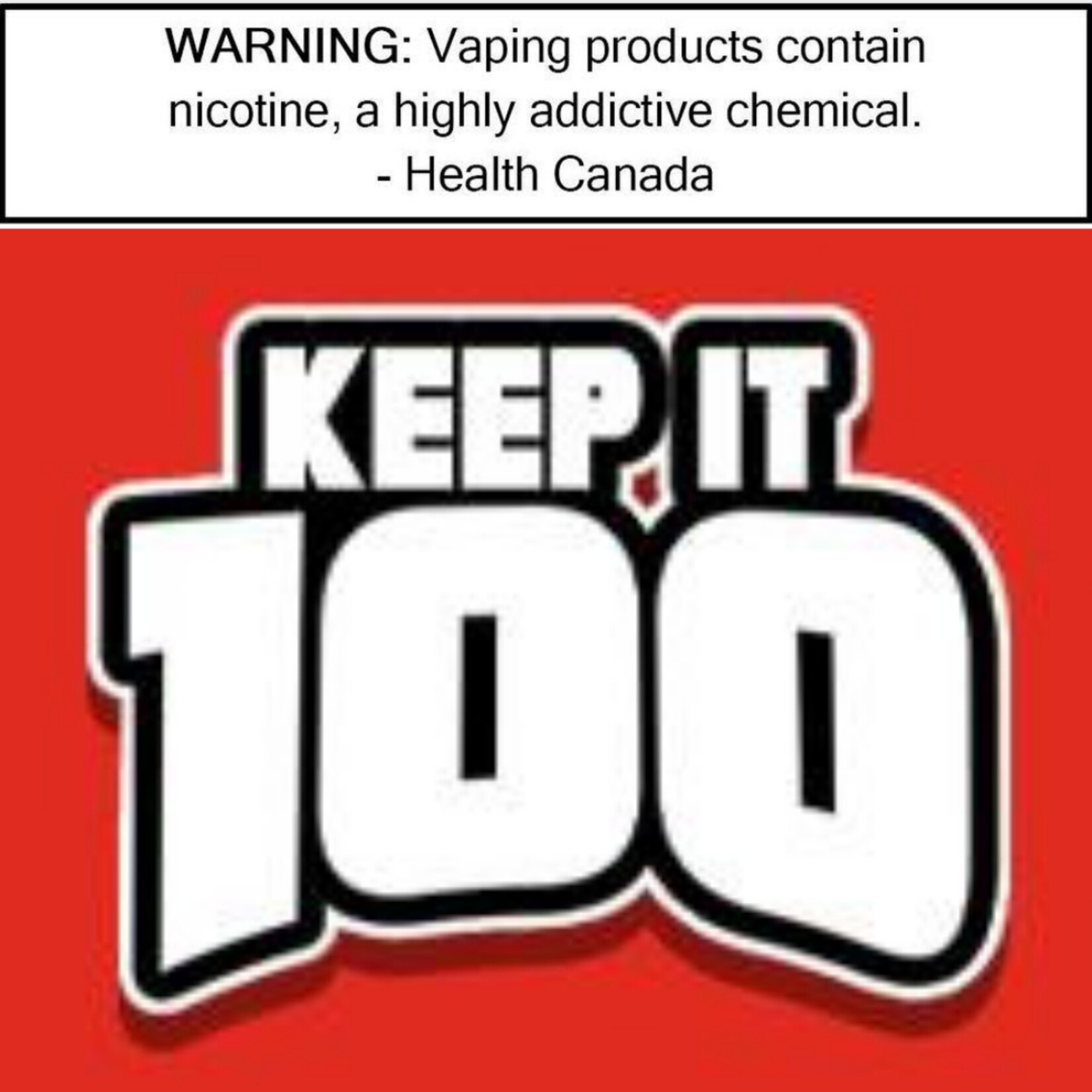 Ultimate Keep It 100 100mL Freebase