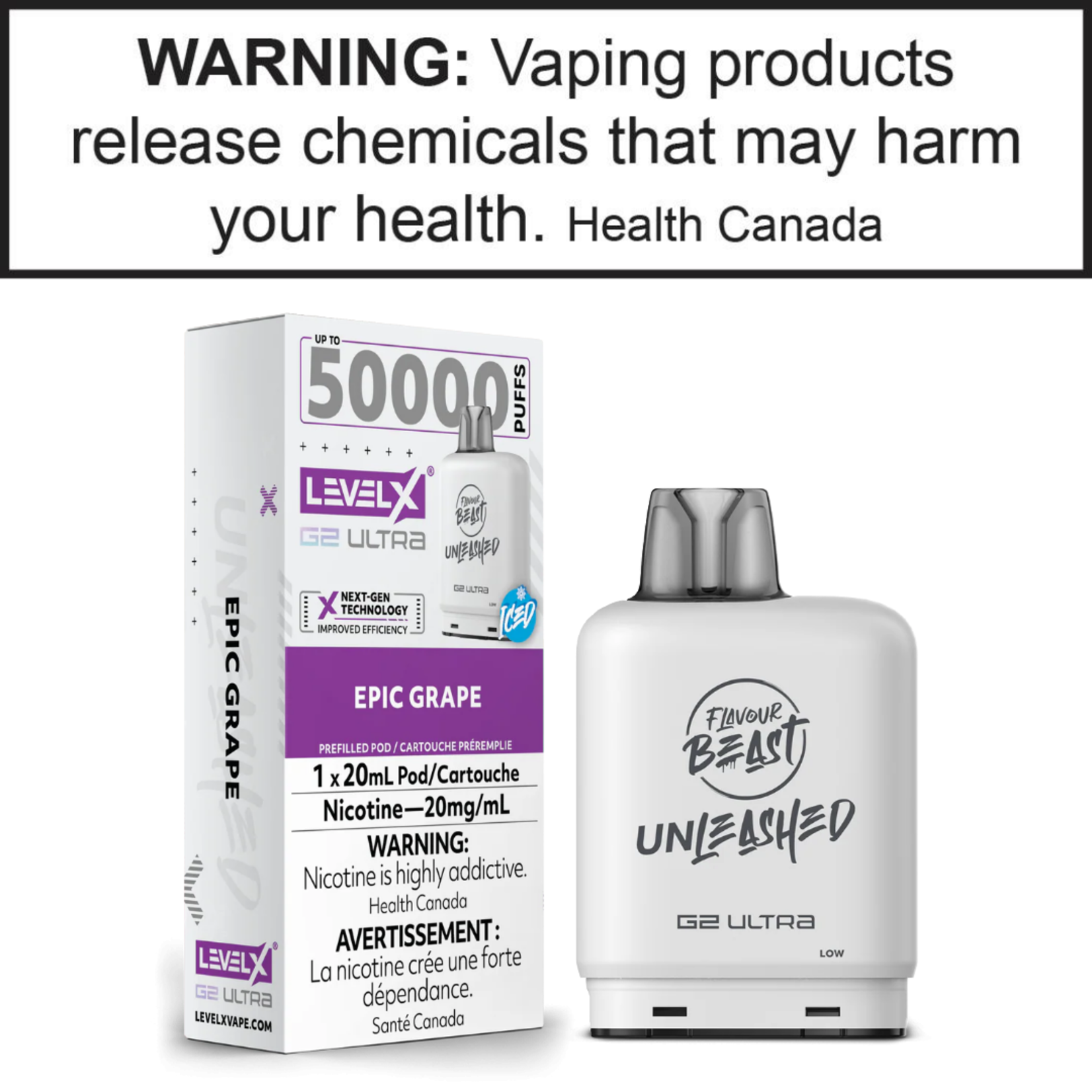 Flavour Beast Flavour Beast Unleashed Level X G2 Ultra Pod 20mg