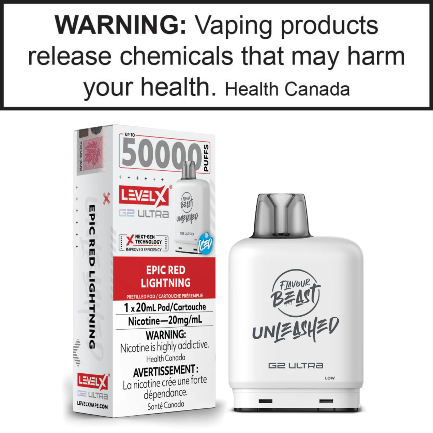 Flavour Beast Flavour Beast Unleashed Level X G2 Ultra Pod 20mg