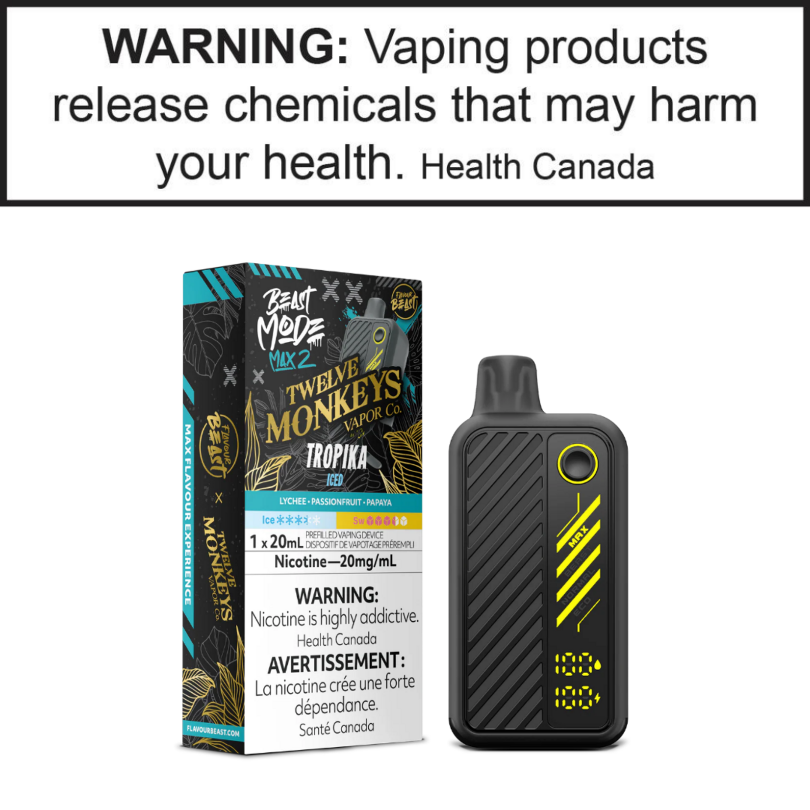 Flavour Beast Flavour Beast Beast Mode Max 2 Twelve Monkeys Series 20mg