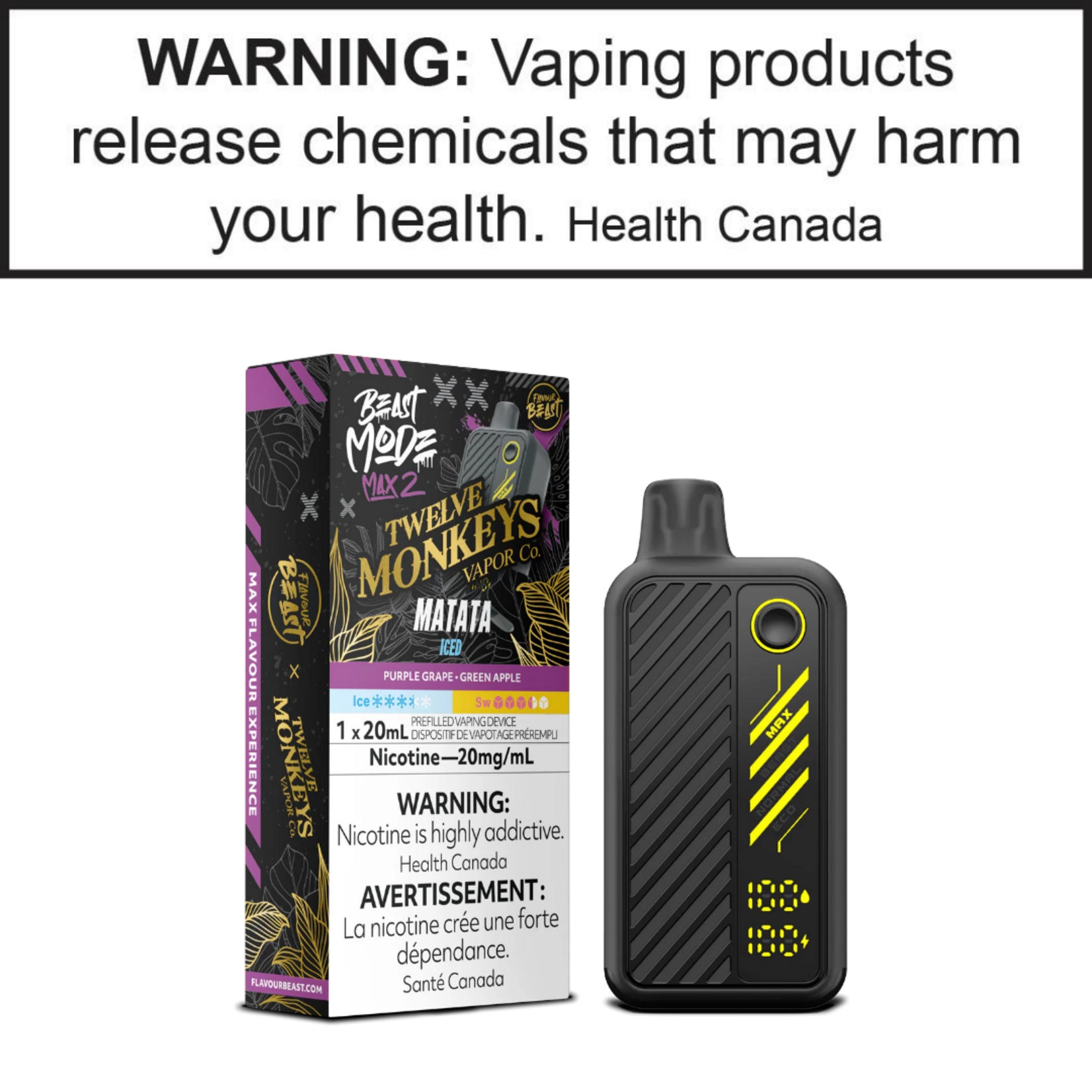 Flavour Beast Flavour Beast Beast Mode Max 2 Twelve Monkeys Series 20mg