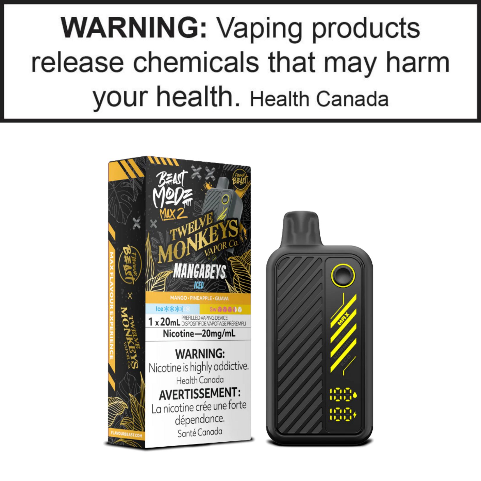 Flavour Beast Flavour Beast Beast Mode Max 2 Twelve Monkeys Series 20mg