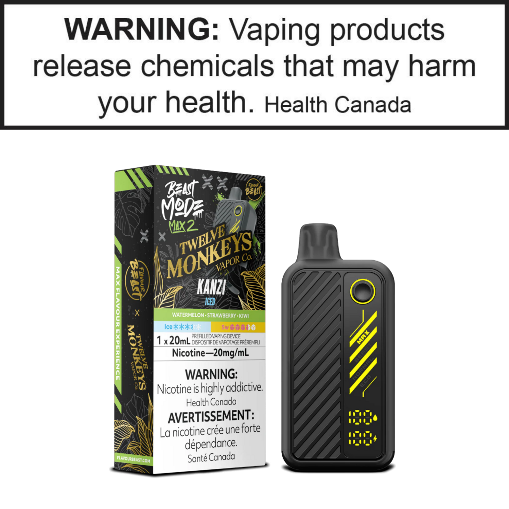 Flavour Beast Flavour Beast Beast Mode Max 2 Twelve Monkeys Series 20mg