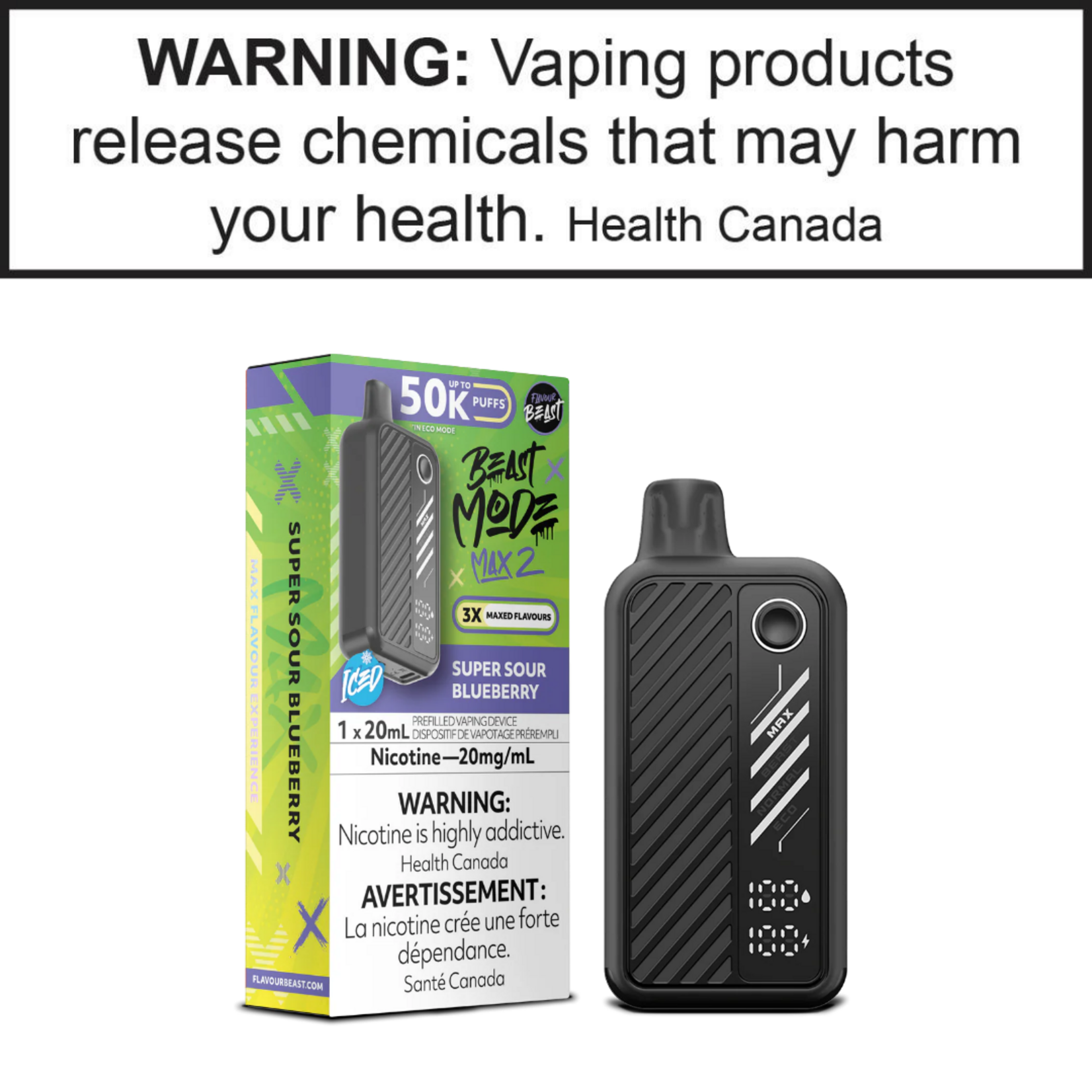 Flavour Beast Flavour Beast Beast Mode Max 2 Super Sour Series 20mg