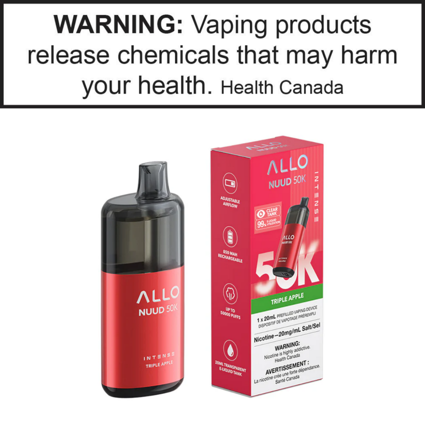 Allo Allo Intense Nuud 50k 20mg