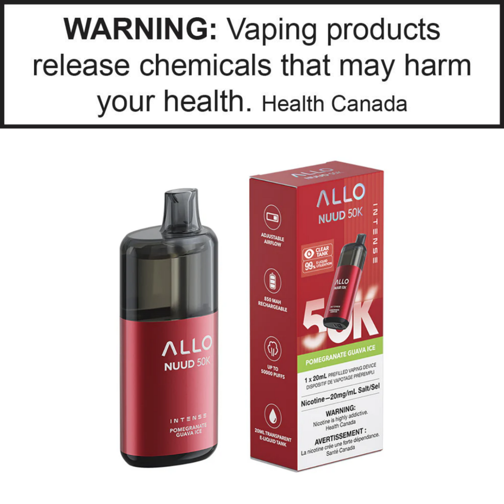 Allo Allo Intense Nuud 50k 20mg