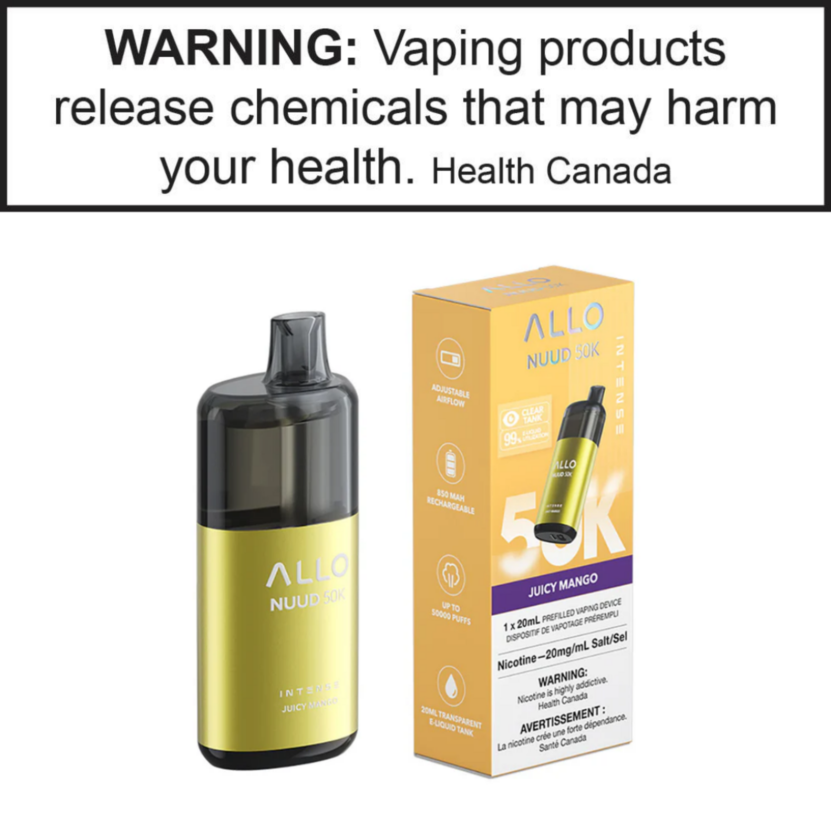 Allo Allo Intense Nuud 50k 20mg