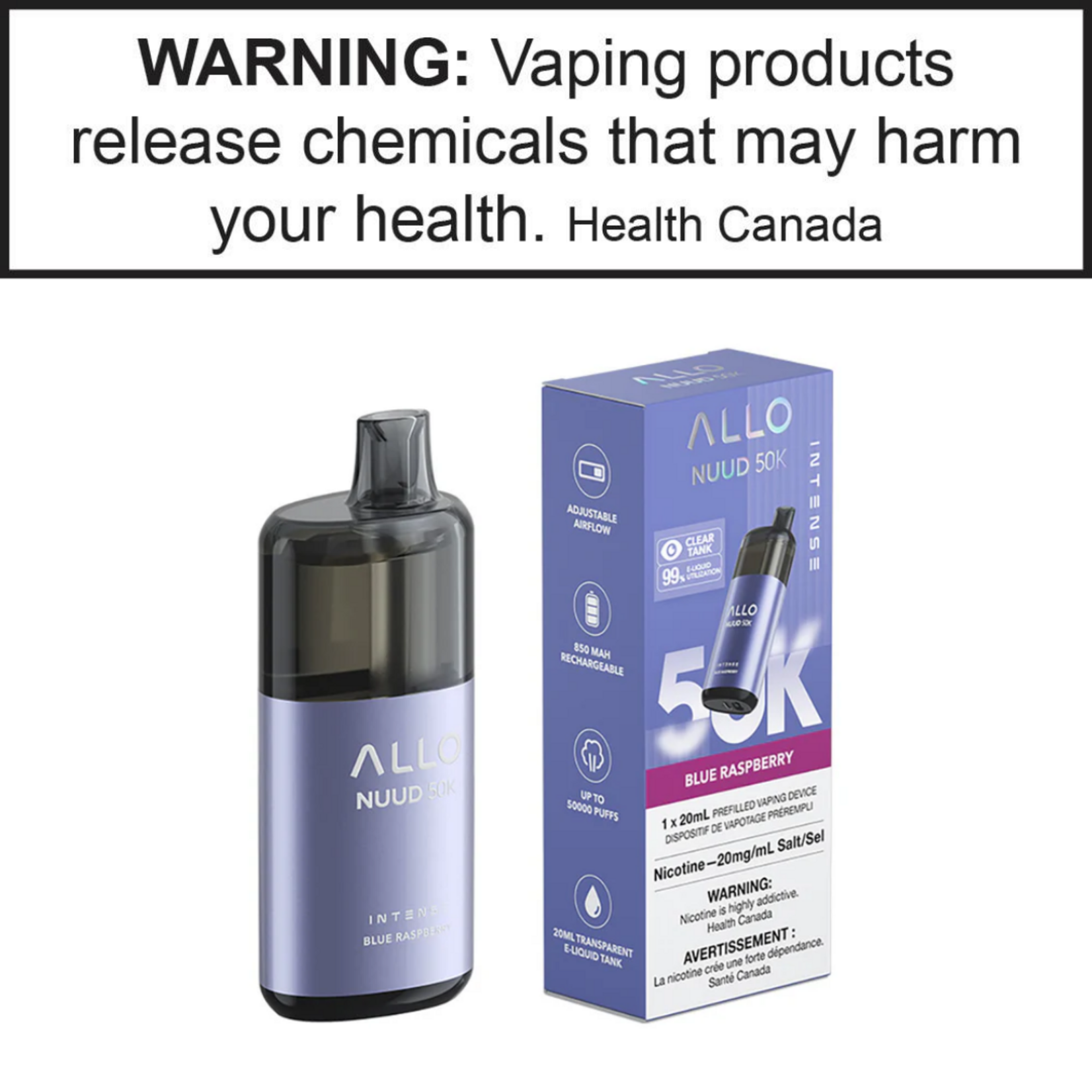 Allo Allo Intense Nuud 50k 20mg