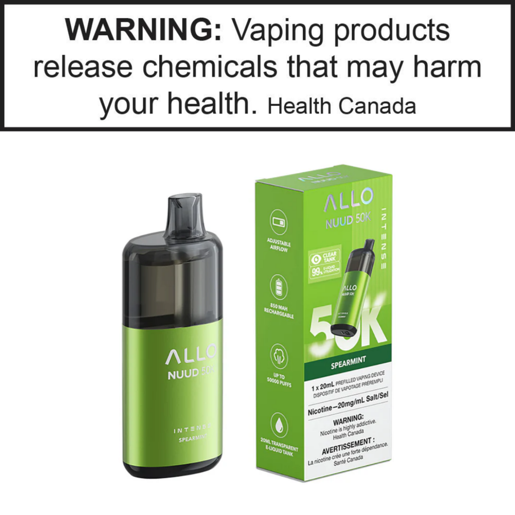 Allo Allo Intense Nuud 50k 20mg