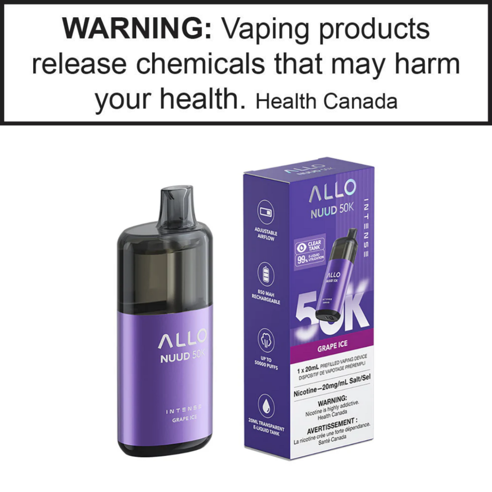 Allo Allo Intense Nuud 50k 20mg