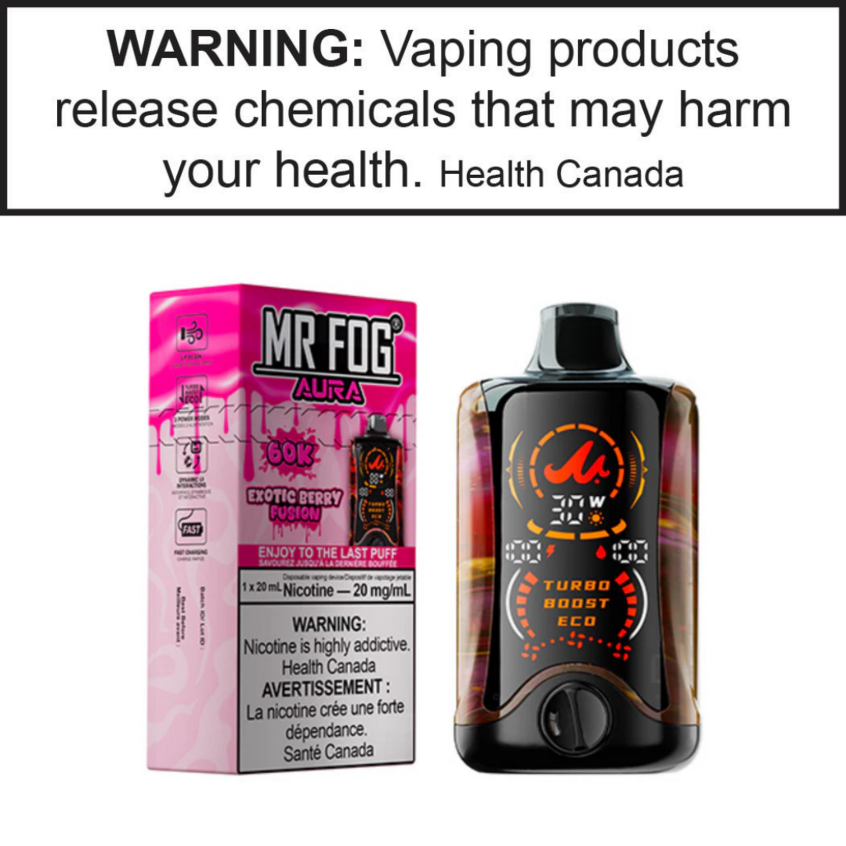 Mr.Fog Mr. Fog Aura 60K 20mg