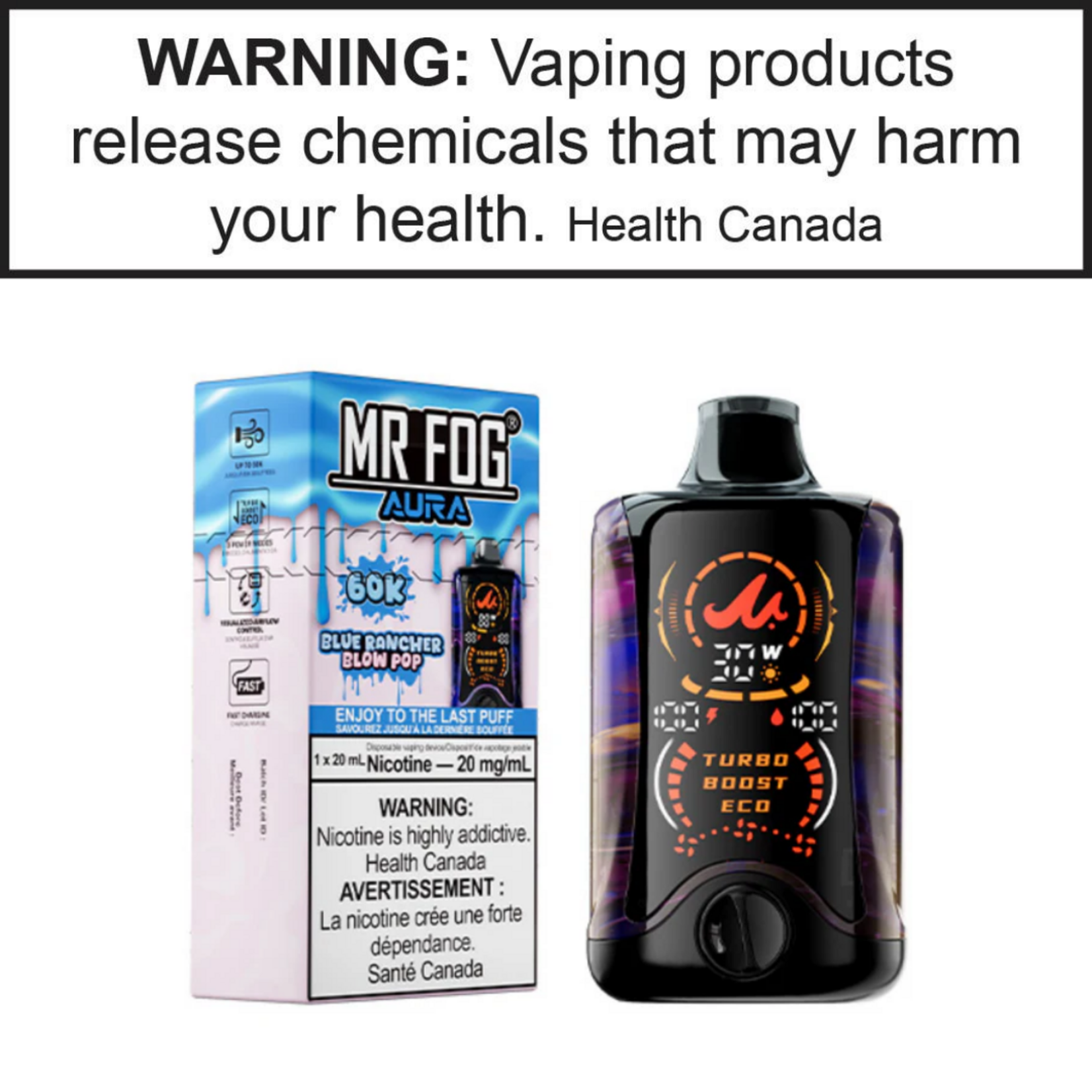 Mr.Fog Mr. Fog Aura 60K 20mg