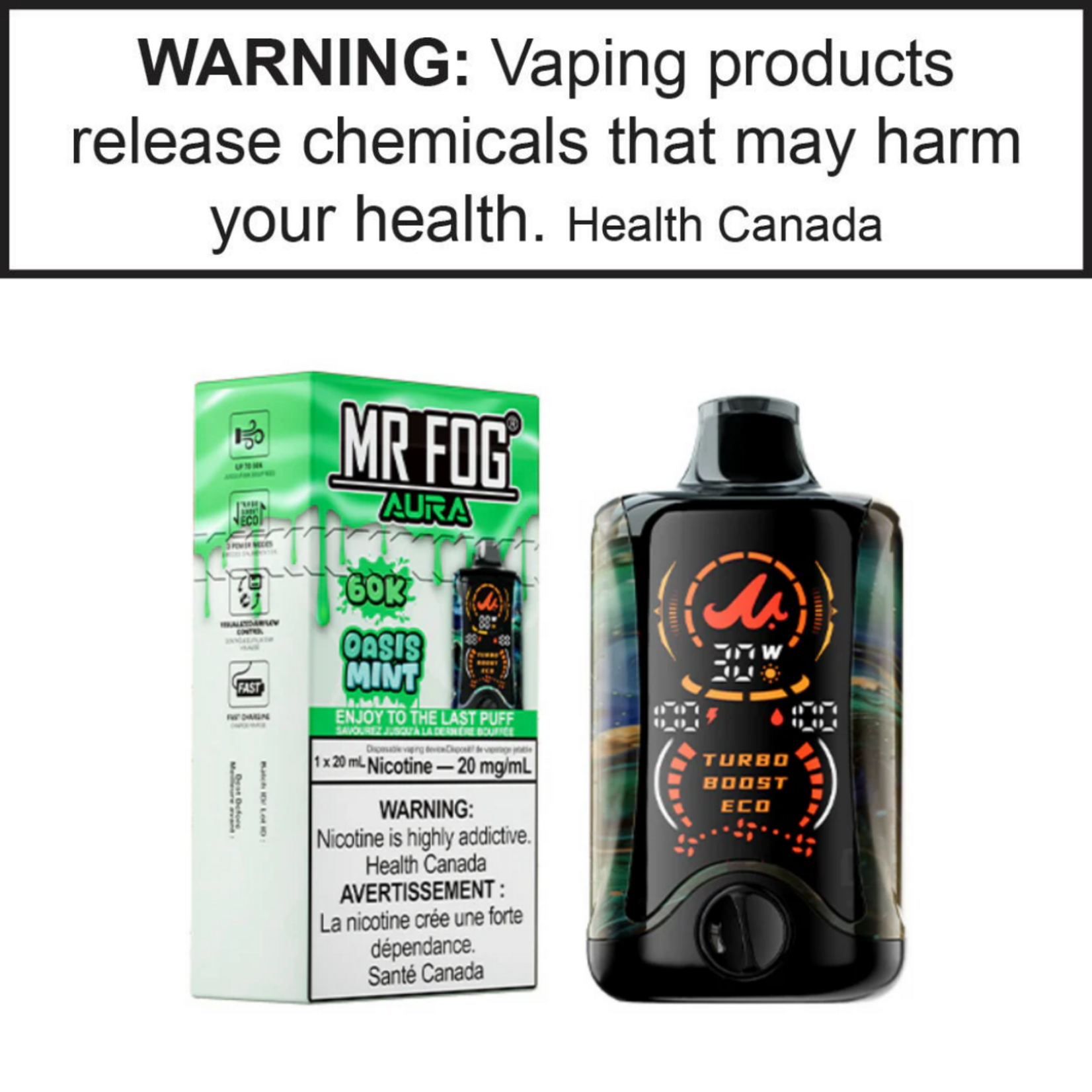 Mr.Fog Mr. Fog Aura 60K 20mg