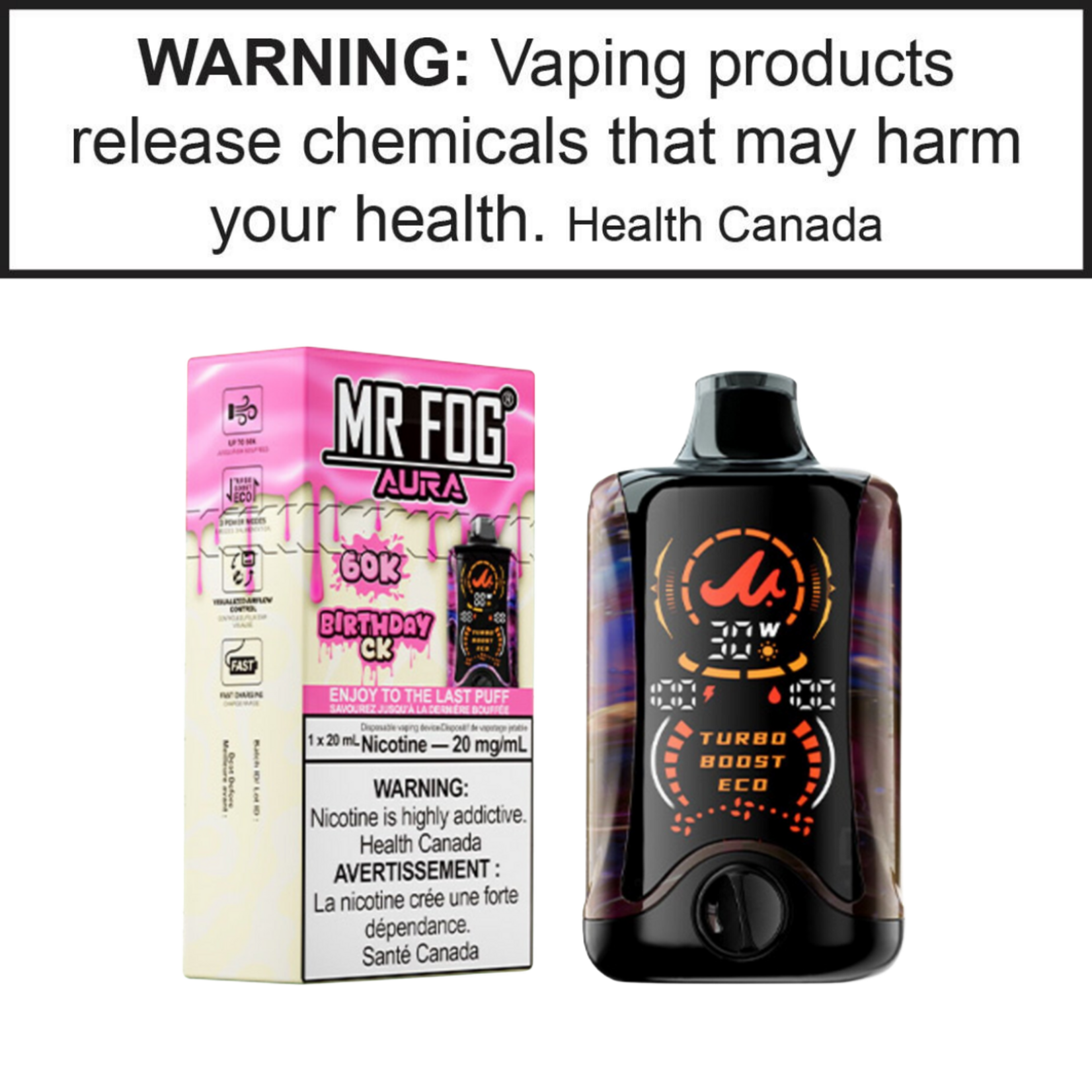 Mr.Fog Mr. Fog Aura 60K 0mg