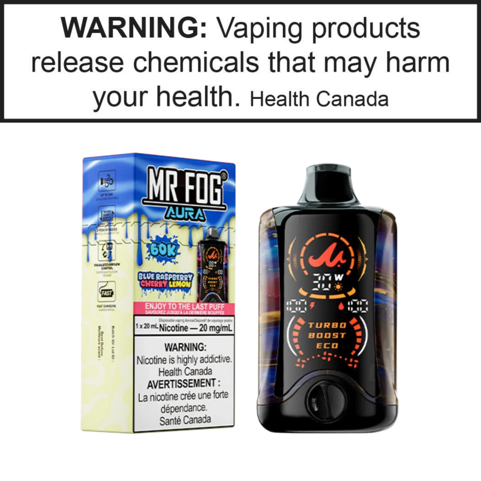 Mr.Fog Mr. Fog Aura 60K 0mg