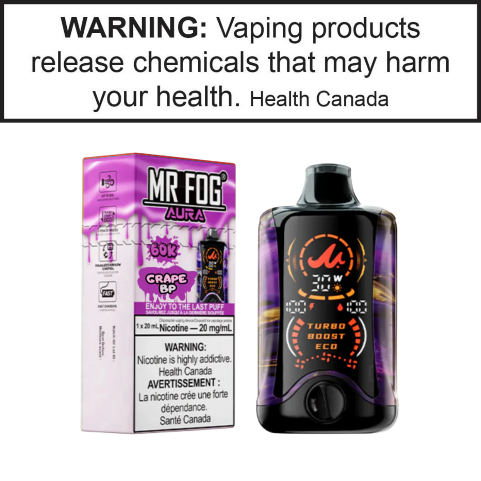 Mr.Fog Mr. Fog Aura 60K 0mg